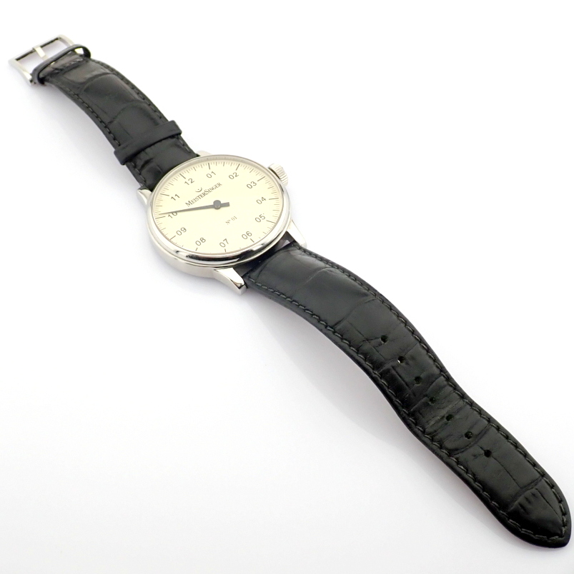 Meistersinger / No 01 - Gentlmen's Steel Wrist Watch - Image 11 of 12