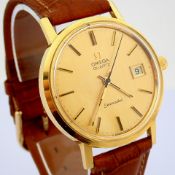 Omega / Vintage Seamaster - Gentlmen's 18K Yellow Gold Wrist Watch