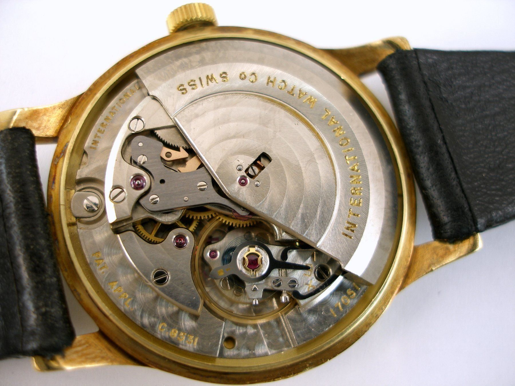 IWC / CALIBER C 8531 - Gentlmen's Yellow gold Wrist Watch - Image 8 of 12
