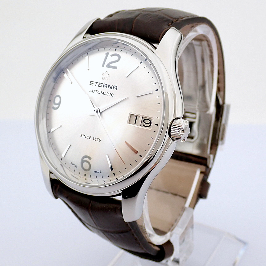 Eterna / Vaguhan Big Date 7630.41 - Gentlmen's Steel Wrist Watch - Image 7 of 12