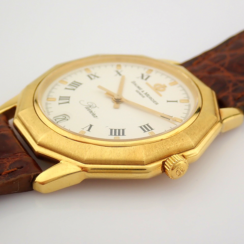 Baume & Mercier / Riviera 18K - Gentlmen's Yellow gold Wrist Watch - Image 5 of 14