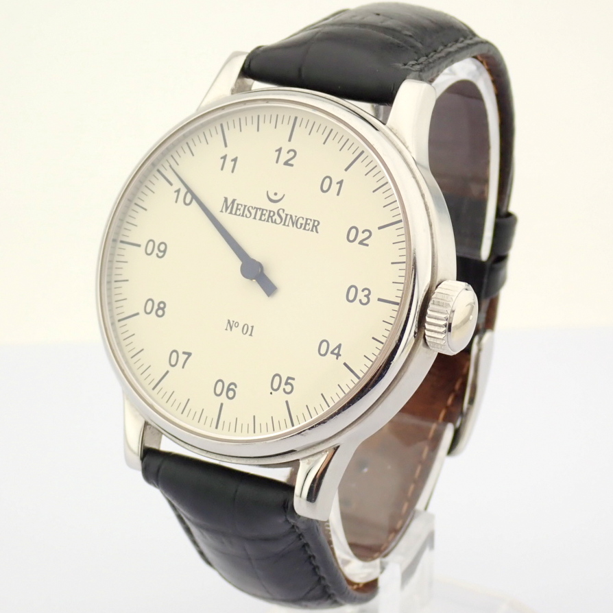 Meistersinger / No 01 - Gentlmen's Steel Wrist Watch - Image 8 of 12