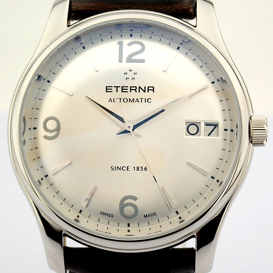 Eterna / Vaguhan Big Date 7630.41 - Gentlmen's Steel Wrist Watch - Image 11 of 11