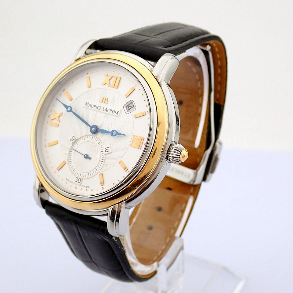 Maurice Lacroix / Master Pieces MP7028 18K Gold Bezel - Gentlmen's Steel Wrist Watch - Image 4 of 8