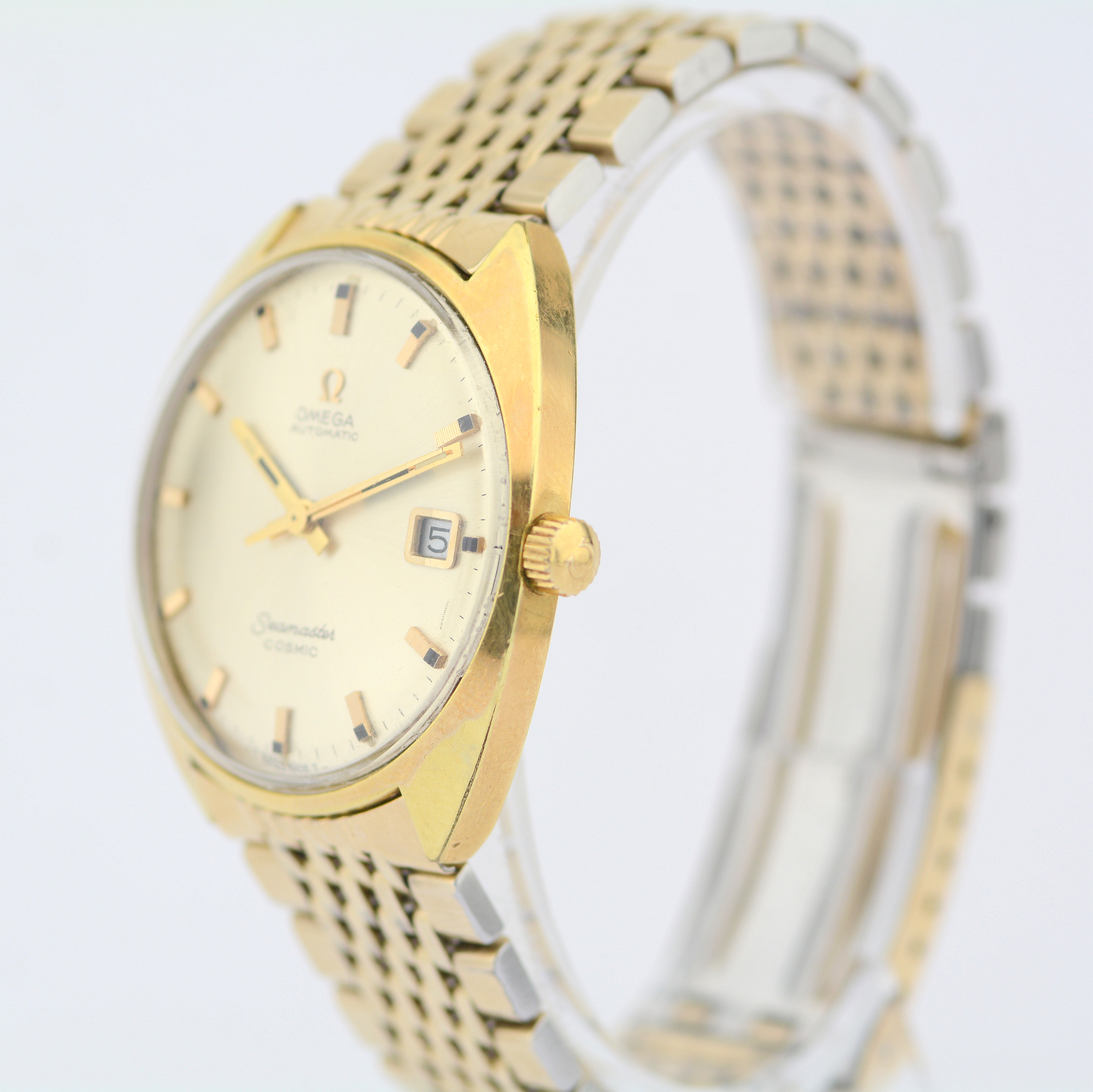 Omega / Seamaster Cosmic Date - Gentlmen's Gold/Steel Wrist Watch - Image 3 of 6