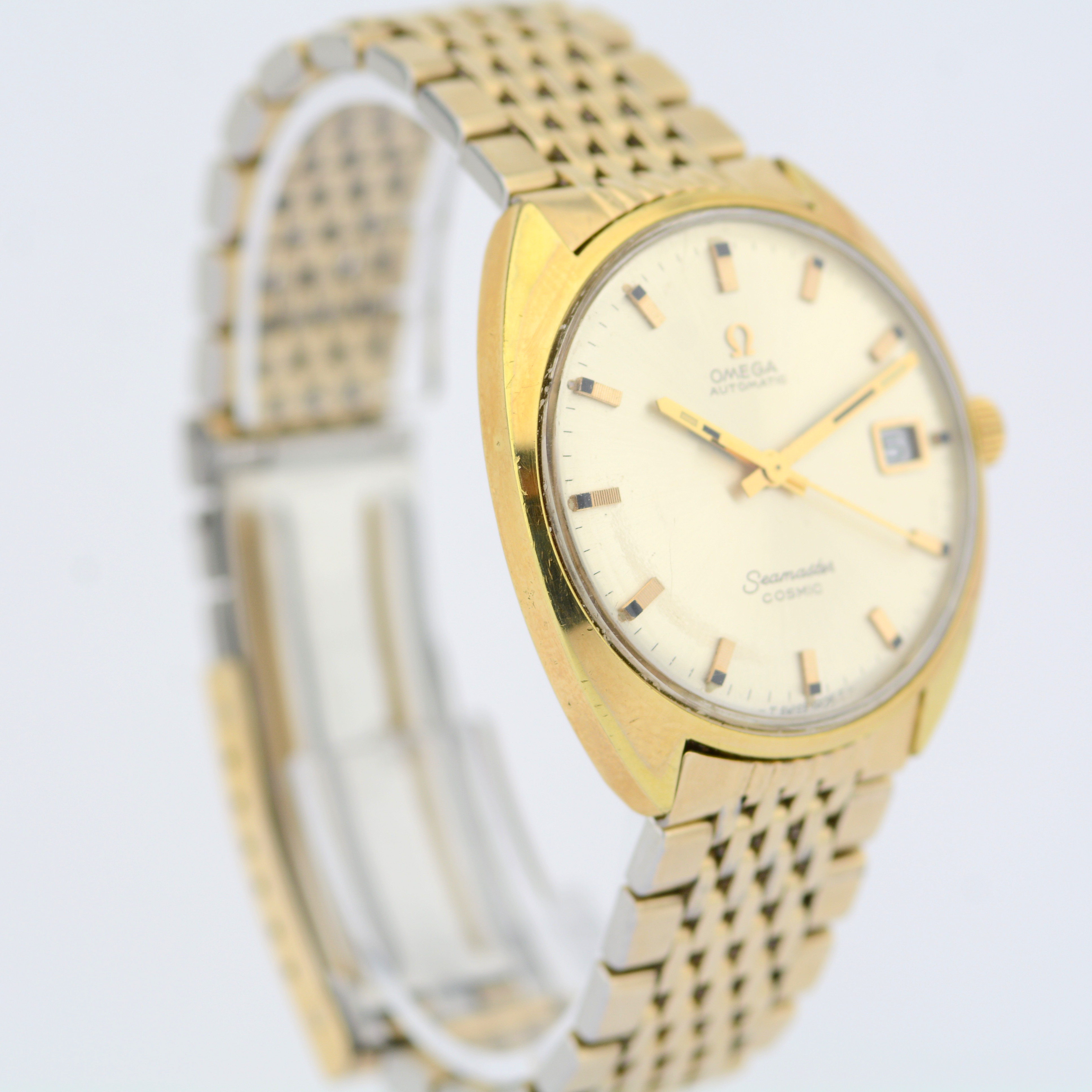 Omega / Seamaster Cosmic Date - Gentlmen's Gold/Steel Wrist Watch - Image 4 of 6