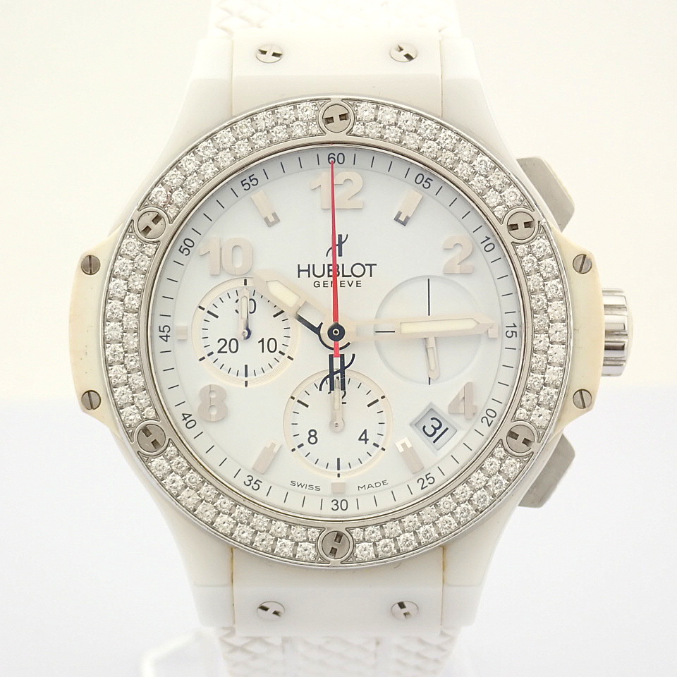 Hublot / Big Bang 341 Ceramic, Diamond Bezel - Unisex Steel Wrist Watch - Image 12 of 13