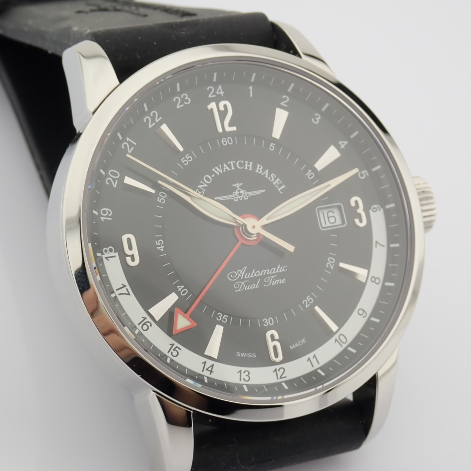 Zeno-Watch Basel / Magellano GMT (Dual Time) - Gentlmen's Steel Wrist Watch - Image 13 of 13