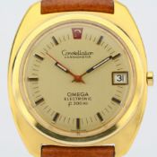 Omega / Constellation Chronometer Electronic f300Hz - Gentlmen's Gold/Steel Wrist Watch