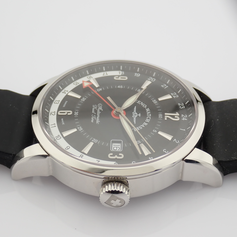Zeno-Watch Basel / Magellano GMT (Dual Time) - Gentlmen's Steel Wrist Watch - Image 8 of 13