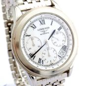 Longines / Flagship Roman Numbers - Gentlmen's Steel Wrist Watch