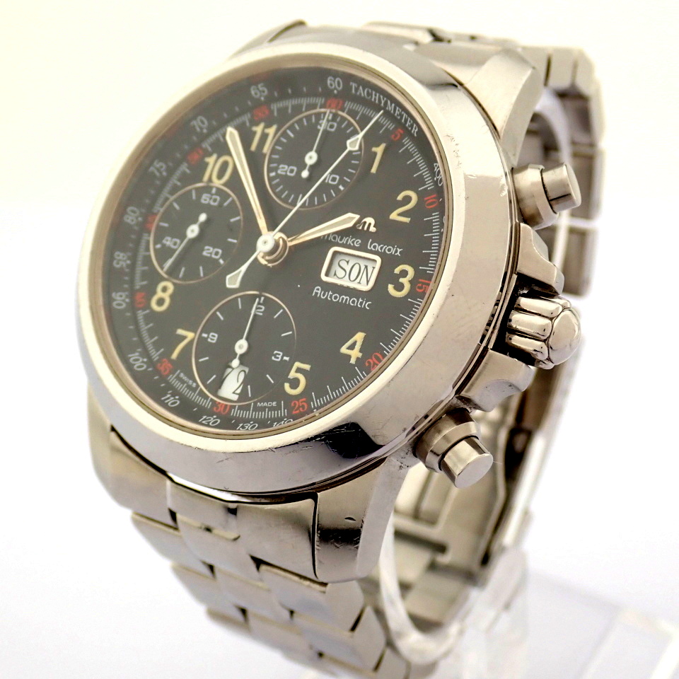 Maurice Lacroix / 39721 Automatic Chronograph - Gentlmen's Steel Wrist Watch - Image 5 of 19