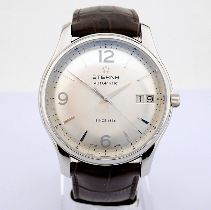 Eterna / Vaguhan Big Date 7630.41 - Gentlmen's Steel Wrist Watch - Image 2 of 12