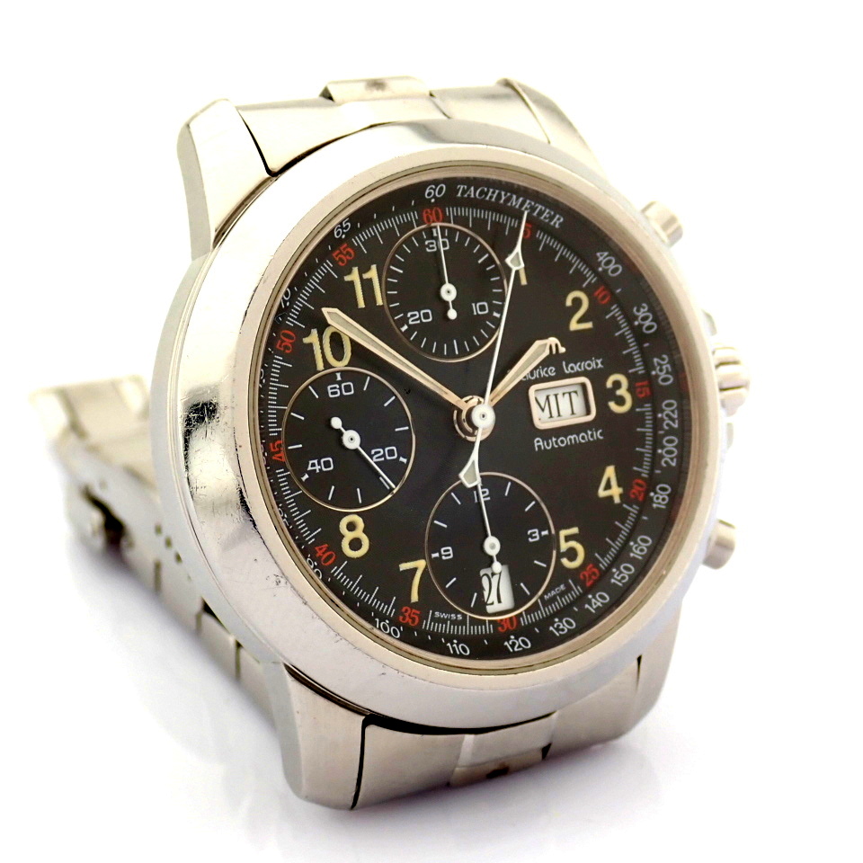 Maurice Lacroix / 39721 Automatic Chronograph - Gentlmen's Steel Wrist Watch - Image 9 of 19