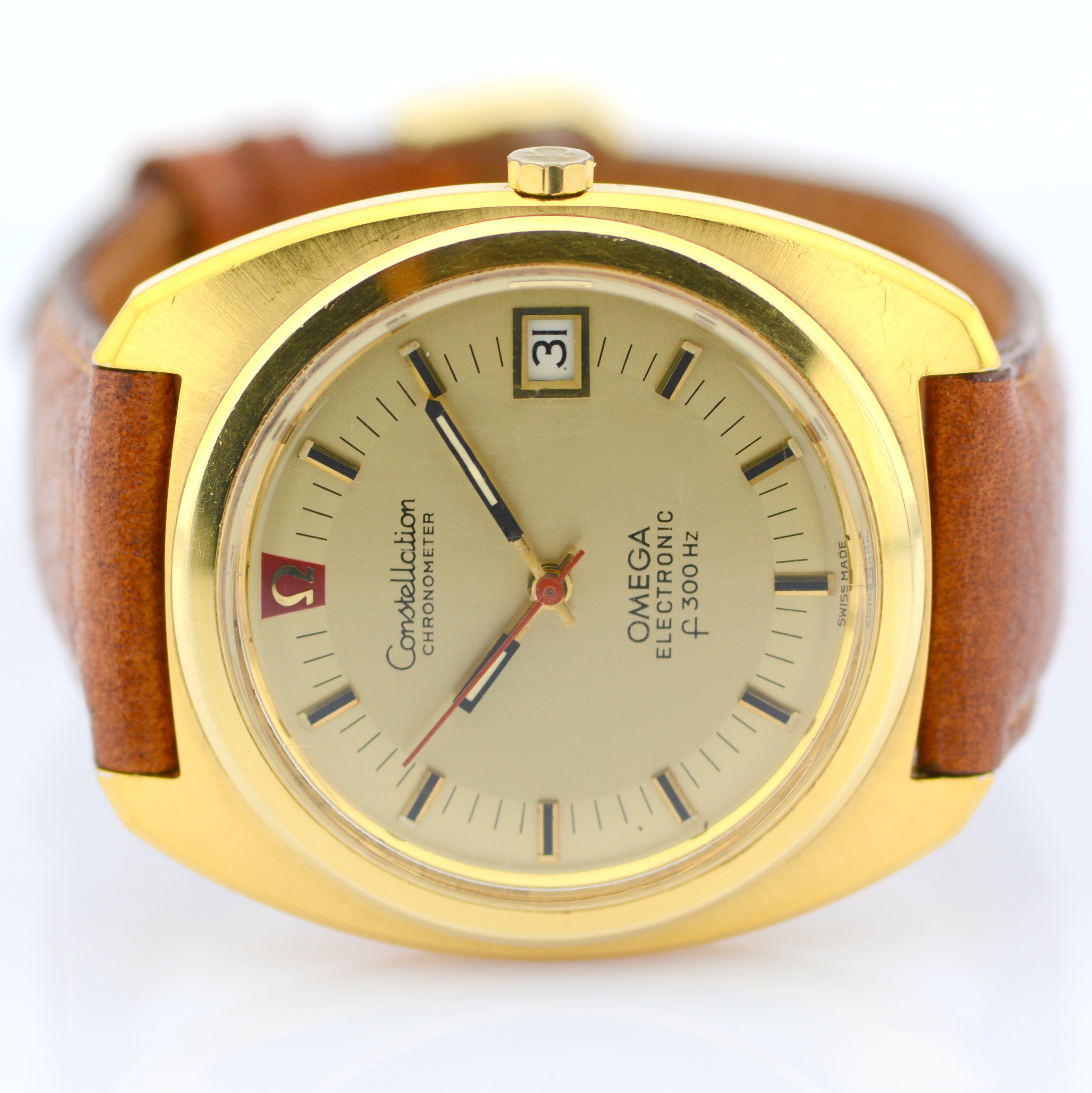 Omega / Constellation Chronometer Electronic f300Hz - Gentlmen's Gold/Steel Wrist Watch - Image 6 of 6