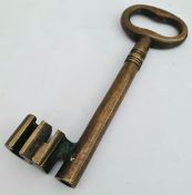 Large Solid Brass Key 10 inches long