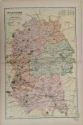 Antique Map 1899 G. W Bacon & Co Wiltshire. Not Framed. Measures 35cm by 53cm