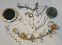 Parcel of Vintage Compacts and Costume Jewellery