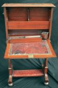 Antiques Edwardian Slim Ladies Upright Writing Desk