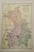 Antique Map 1899 G. W Bacon & Co Cambridgeshire. Not Framed. Measures 35cm by 53cm