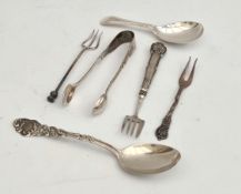 Parcel of Antique EPNS Pickle Forks Spoons etc.