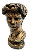 Sculpted Bust of David Measures 12 inches tall