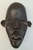 African Sculpture Wooden Tribal Mask. Ethnographic Art