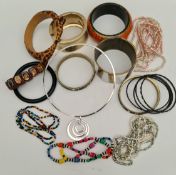 Parcel of Costume Jewellery Bangles & Bracelets