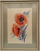 Art Watercolour Painting Framed Signed Lower Right E Howell