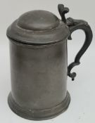 Antique Pewter Tankard Early 1800's
