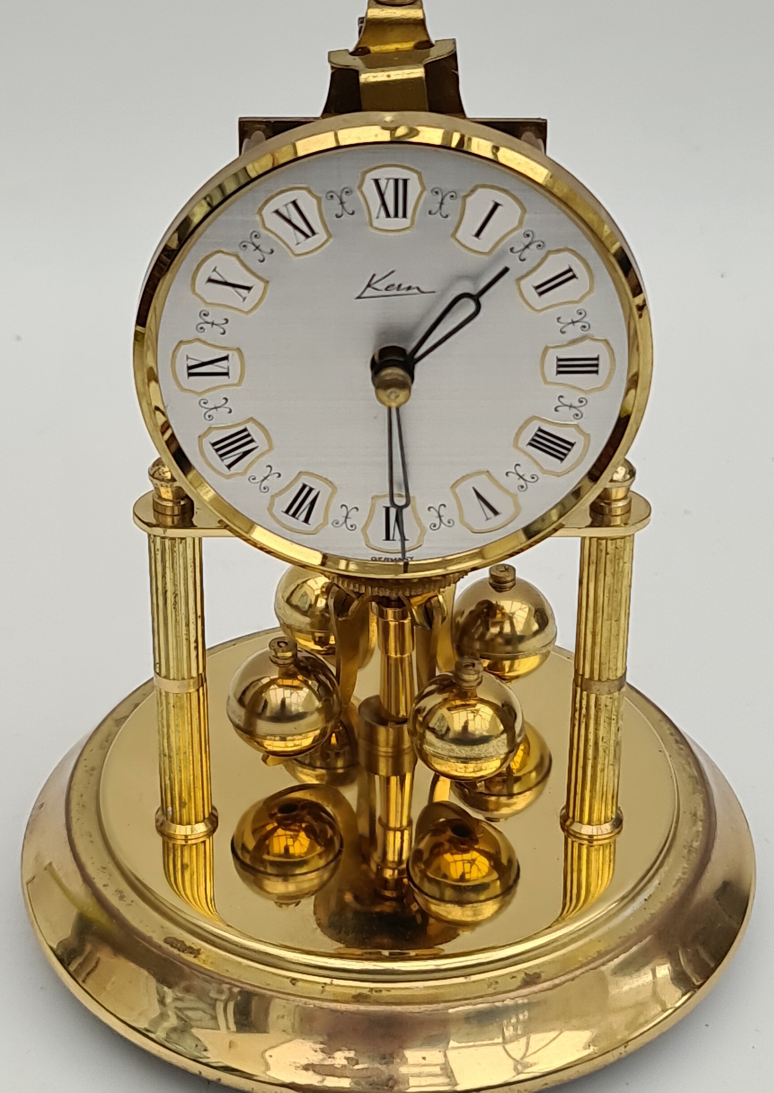 Vintage Domed Mantel Clock German Make - Image 4 of 4