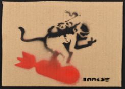 Banksy Original Aerosol and Stencil Artwork