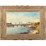 Original Oil on Canvas by Ivan Taylor "Westminster Bridge"