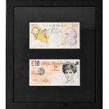 Banksy Lady Di Framed 10 Note