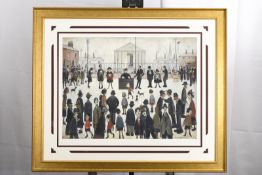 Limited Edition Framed L.S. Lowry's "The Prayer Meeting"