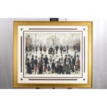 Limited Edition Framed L.S. Lowry's "The Prayer Meeting"