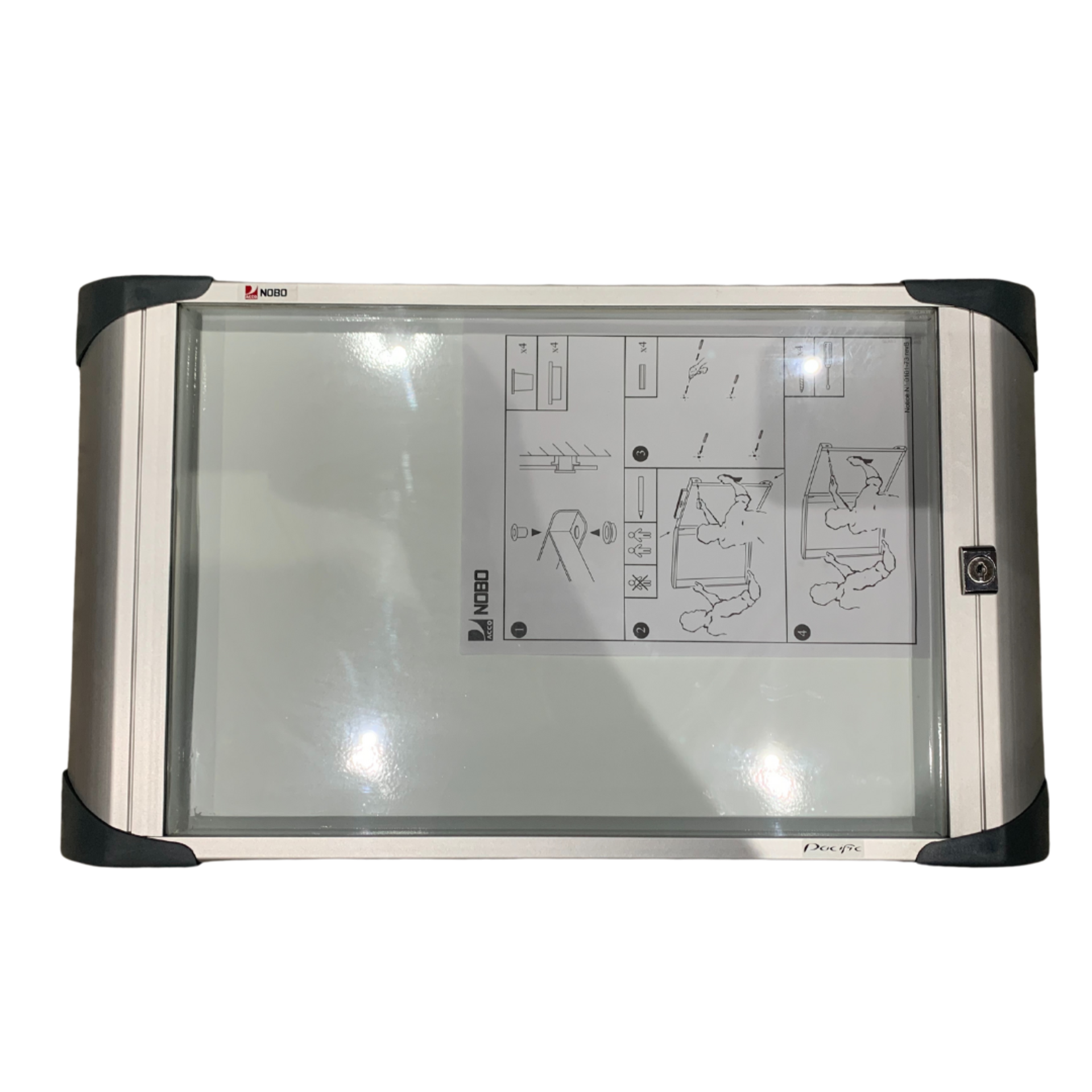 Nobo Pacific Glazed Case, Whiteboard