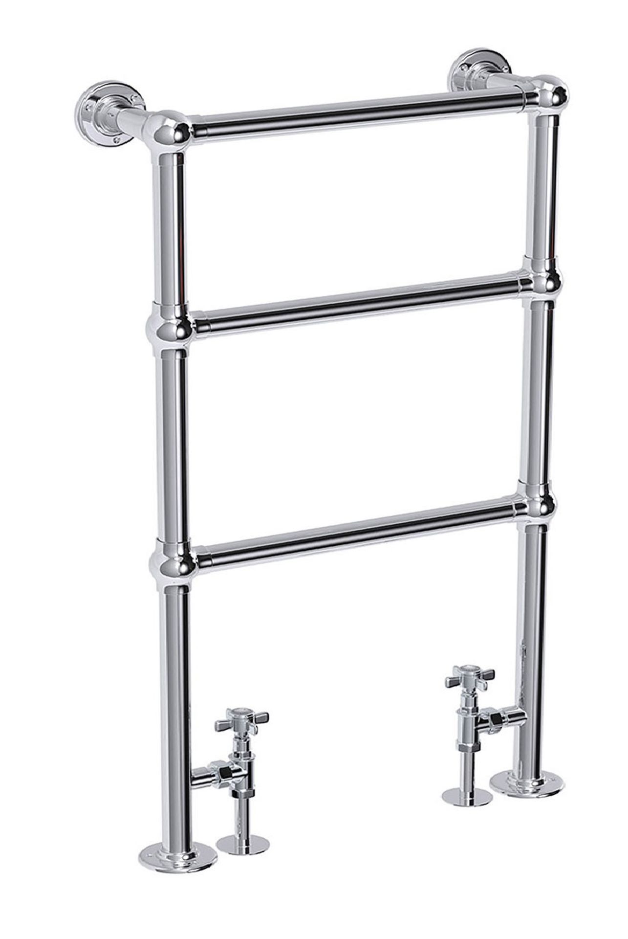 RRP £519. Appears Unused. Charter Traditional Towel Rail. 650 x 960mm. Key Features. Stylish, floor