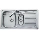 RRP £242. Appears Unused. Leisure Euroline EL950289 950 x 508mm Stainless Steel 1.5 Kitchen Sink
