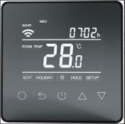 RRP £145. Appears Unused. NEW. Heat Mat WiFi touch button black underfloor heating thermostat. WiFi