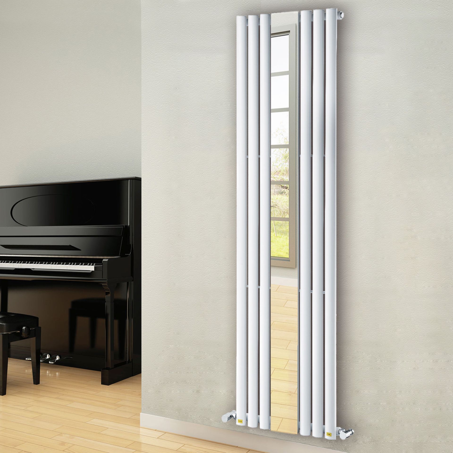 RRP £370. Appears Unused. Bodeaux Designer Radiator with Mirror. Key Features. Contemporary, design - Image 2 of 2