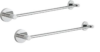 Appears Unused. 2 x GROHE 40688001 Essentials Towel Rail, 450 mm