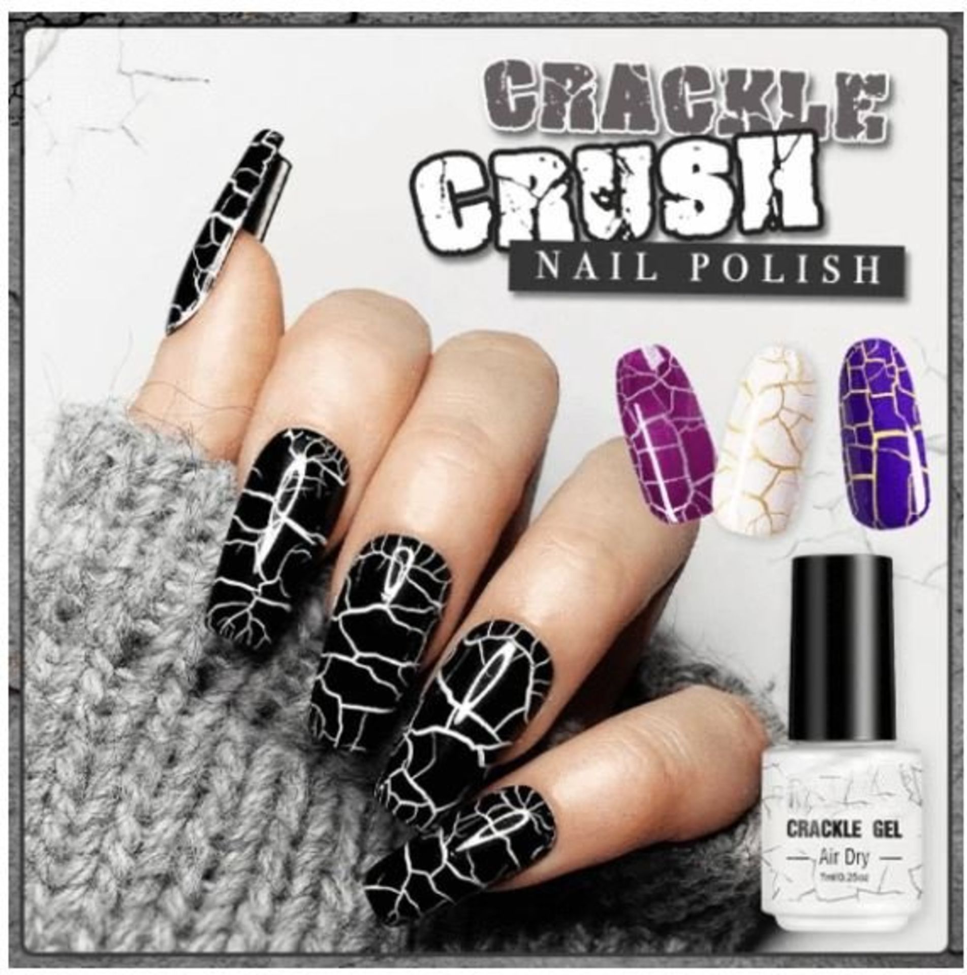 x16 Rio Crackle Nail Polish Kits - Image 2 of 2