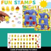 48 Packs of 5pc Emoji Stamp Sets With Built In Ink