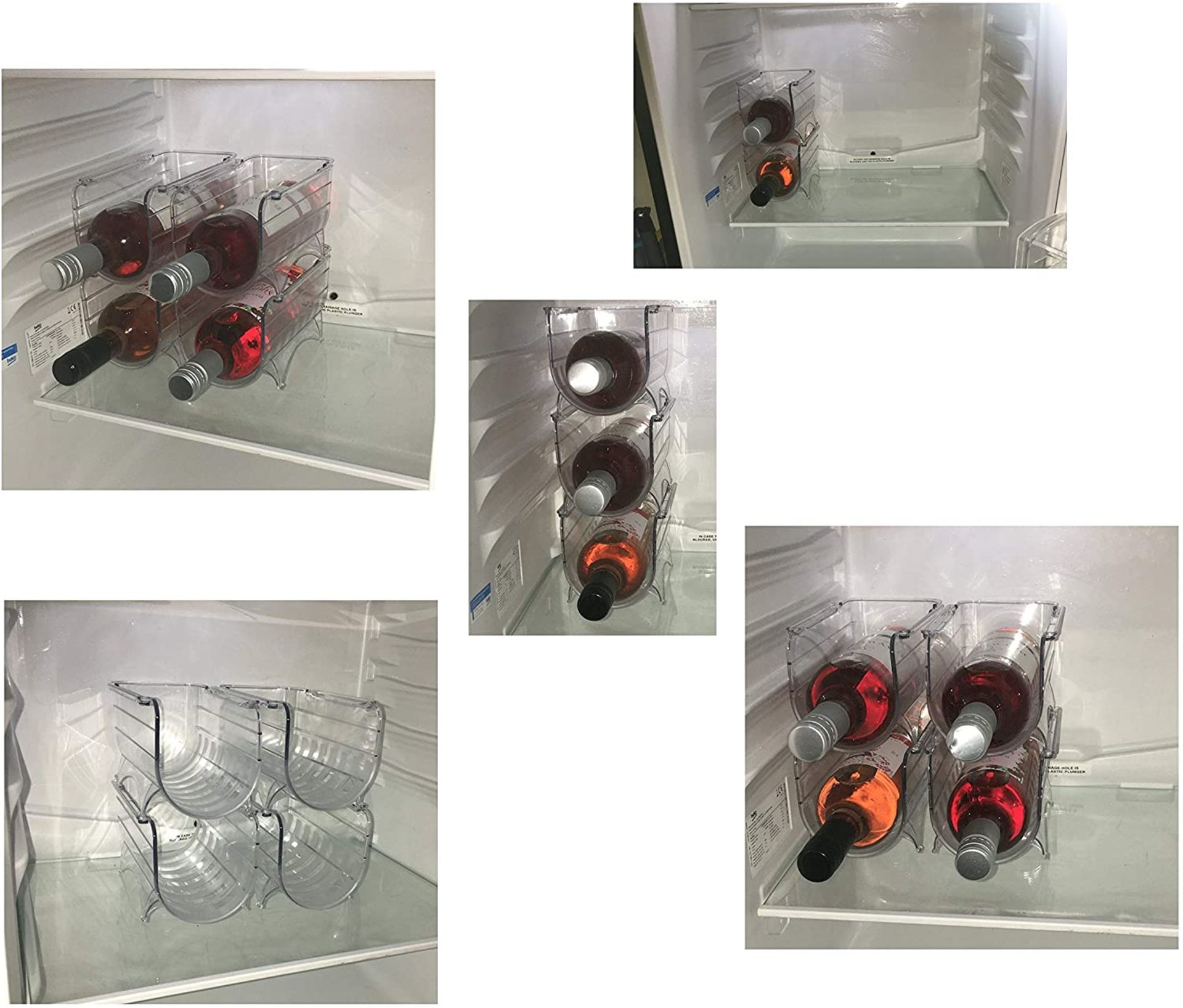 48 Wine Rack Bottle Holder Stackable Organisers - Image 2 of 3