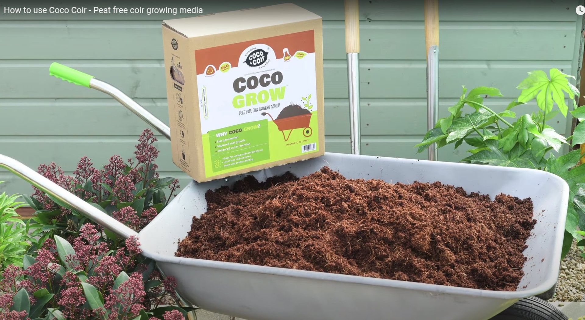 x4 Coco Grow 5KG (70L) 100% pure coconut fibre Growing Media Garden Soil compost - Image 2 of 2