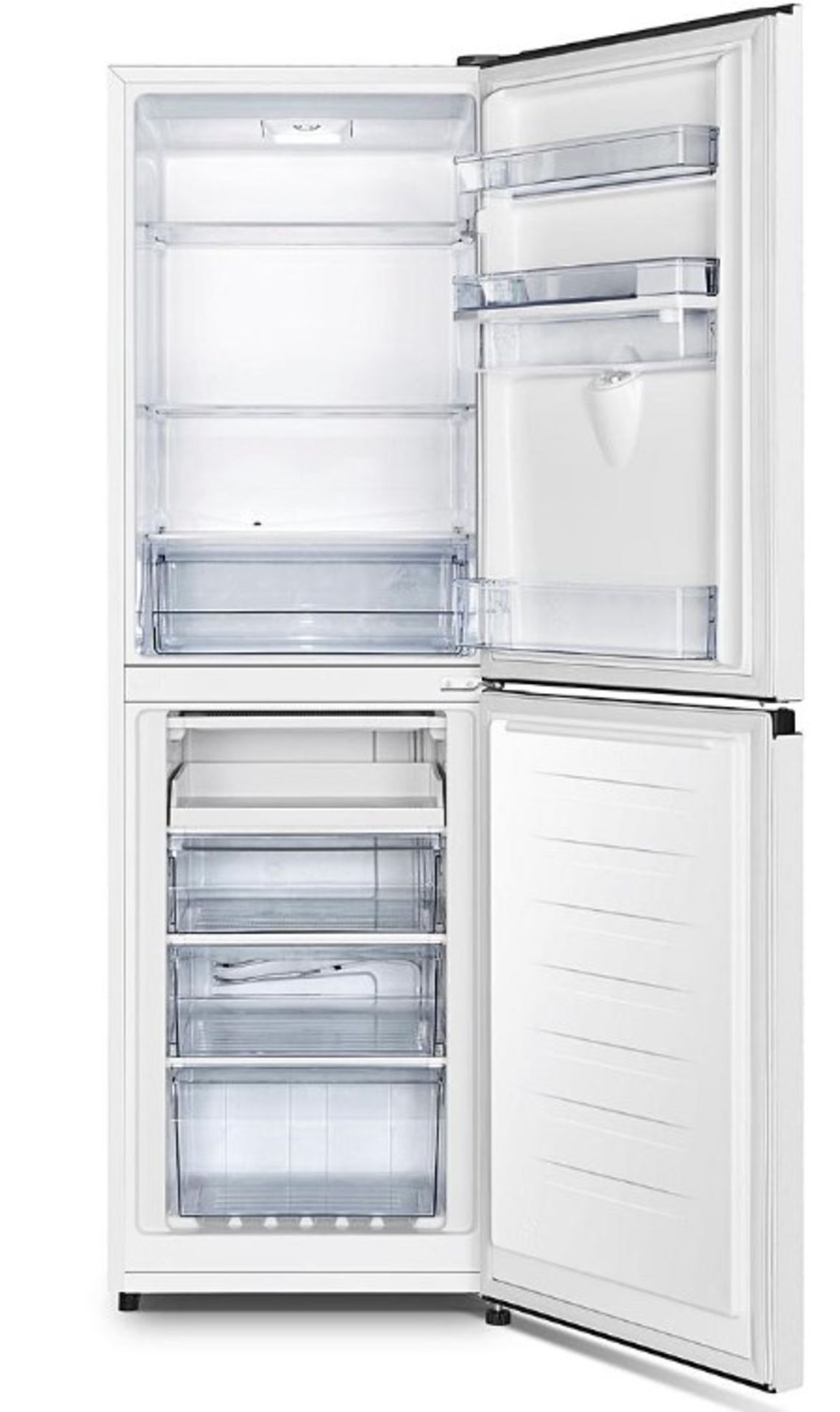 (P) RRP £319. Fridgemaster MC55240MDF Fridge Freezer with Water Dispenser _ White. (SKU: ZV0506/01) - Image 8 of 8