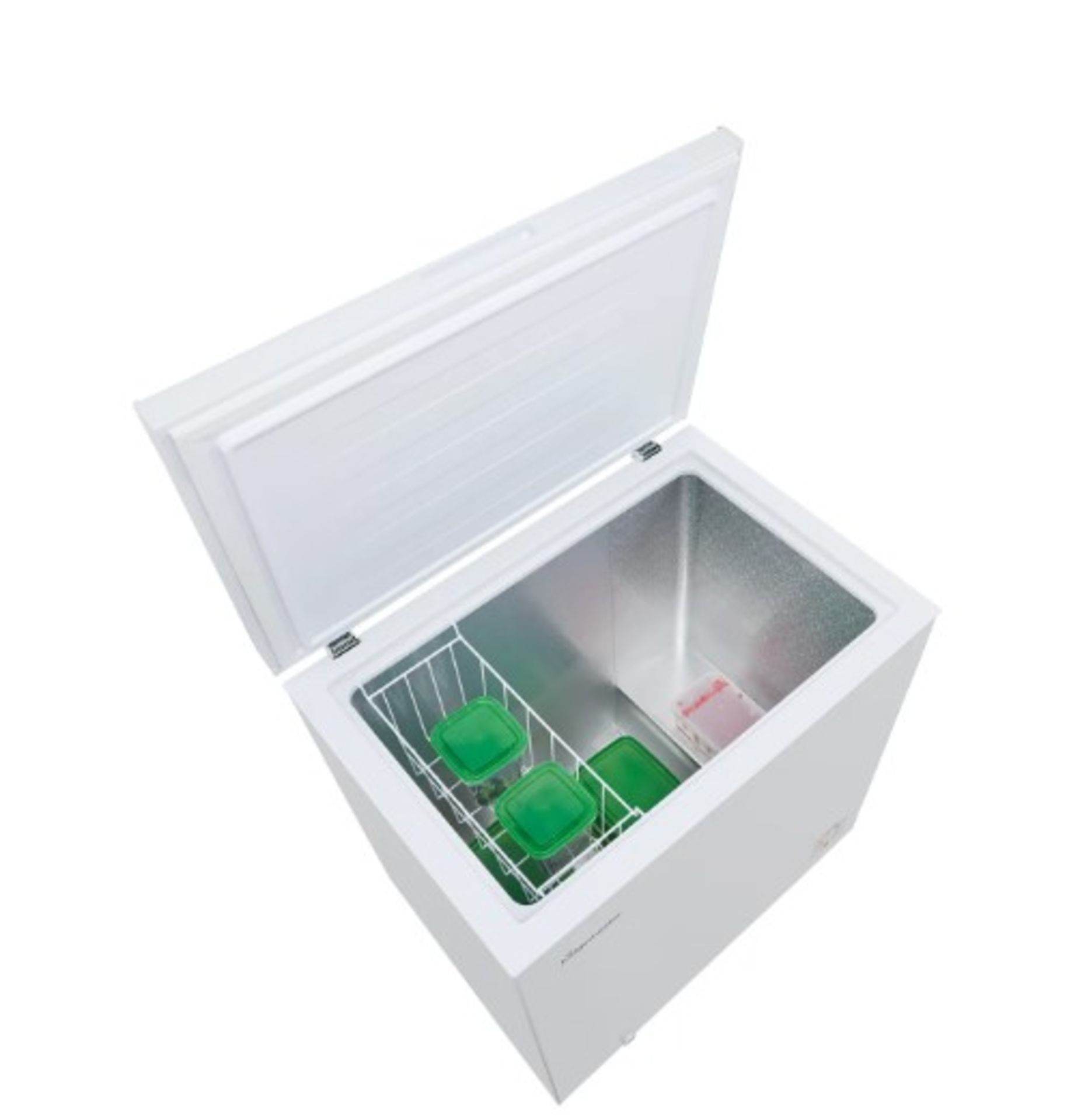 (P) RRP £199. Fridgemaster MCF198 Chest Freezer White. F Rated _ 98L Capacity. Keep Ingredients Fre - Image 3 of 9