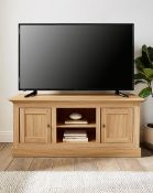 (2L) RRP £149.99. Ashford TV Stand Oak Effect (IX207PS). Bring An Elegant Country-Style Charm Into