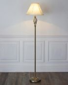 (5G) Lot RRP £109.00. 3x Items. 1x Barley Floor Lamp Brass RRP £59.00 (LU2052/01). 2x Woven Easy Fi